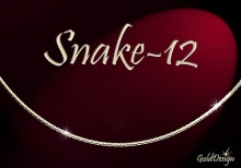 Snake 12 - řetízek zlacený